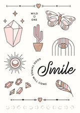 Minimalistic SMILE Tattoos