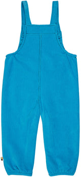 Bio Samt Cord Latzhose AQUA