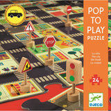 XL Bespielbares Bodenpuzzle Die Stadt - 24 Teile