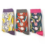 Giftbox 3 Paar Socken Bamboo TULIPS (One Size 36-41)