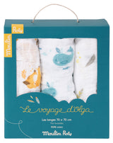 Mulltücher im 3er Set LE VOYAGE D´OLGA