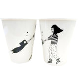Illustrierter Keramik Becher SPINNING AROUND