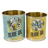 2er Set retro Aufbewahrungsdosen Olive Oil big
