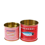 2er Set retro Aufbewahrungsdosen FISCH small