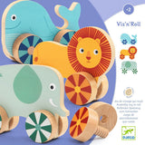 Schraub-und-Schiebe-Lernspielzeug aus Holz Vis'n'roll