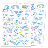 Tattoos EINHORN rosa Glitzer