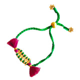Armband HOT Tassels Leaf grün
