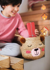 Spielzeugkörbchen aus Seegras VERY BEARY