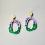 Ohrstecker UNITED Buttermilk/Lavender/Green