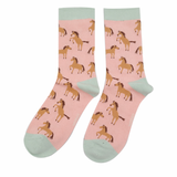 Bambus Socken PFERDELIEBE Puderrosa (One Size 36-41)