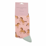 Bambus Socken PFERDELIEBE Puderrosa (One Size 36-41)