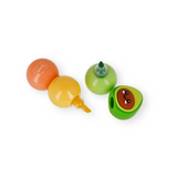 lustiger Textmarker 3 in 1 Farben zum in einander stecken mit Avocado Gesicht von Legami