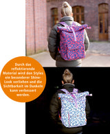 Fahrradrucksack Leo bunt - shine bright