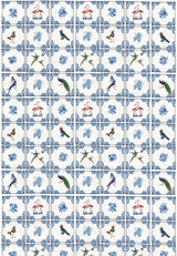 Geschenkpapier-Buch - Schöner schenken (Blue Tiles)