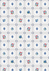 Geschenkpapier-Buch - Schöner schenken (Blue Tiles)