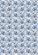 Geschenkpapier-Buch - Schöner schenken (Blue Tiles)
