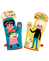 Geschenk Topflappen Ofenhandschuh mit Kunst Motiv Frida Kahlo und Andy Warhol von Omm Design aus Schweden