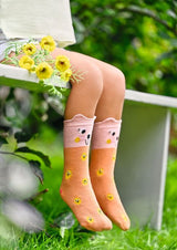 Zaubersocken Stoppersocken Sunshine Maus Aprikose