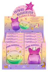 schillernde Entwirr-Haarbürste Katze