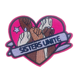 Bügelflicken feministisches Motiv Sisters Unite