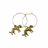 Ohrringe Creolen Leopard