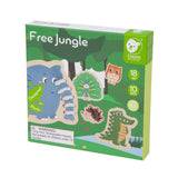 Fädelbilder aus Holz FREE JUNGLE