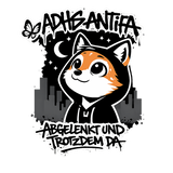 Damen T-Shirt ADHS Antifa