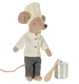 Papa Maus KOCH mit Löffel und Topf