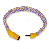 buntes Fahrradschloss lila gelb mit blumenmuster von Legami