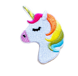 Aufnäher Bügelbild Patch Einhorn Rainbow