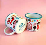 Emaille Tasse GERMANY