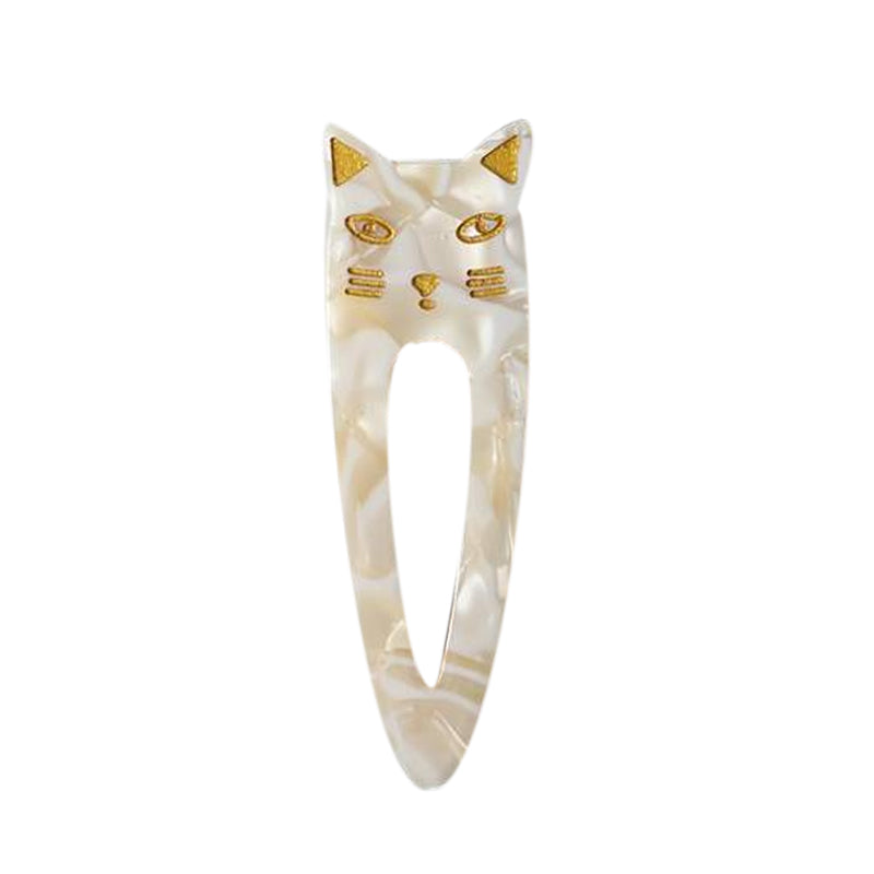 Haarspange CAT White Marble
