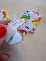 Aufnäher Bügelbild Patch Einhorn Rainbow