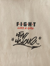 Leniliciouz Merch Jutebeutel "FIGHT LIKE A GIRL" Tag
