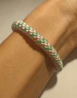 Haargummi Armband gewebt Duo Colour