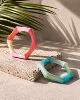 Armreif Colourblocking Geometric pink