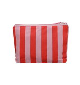 tolles Geschenk für Frauen und deine Freundin! Rosa und Rot gestreifte Kosmetiktasche für Reisen und zu Hause