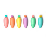 bunte Mini Textmarker von Legami in Karrottenform. Perfektes Geschenk für Kinder zu Ostern
