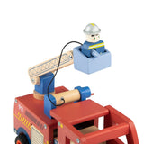 Feuerwehr Spielset mit Fahrzeug und Figuren aus Holz