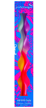 Dip Dye Curl Kerzen MIAMI EDITION BLUE 2 Stück