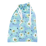 Beutel mit Zugband LILLY hellblau-türkis