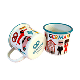 Deutschland Souvenir Emaille Tasse GERMANY von Omm Design Schweden Gastgeschenk