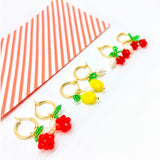 Ohrhänger CHERRY Gold/Glas