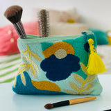 Etui Täschchen Zip BLUE FLOWER