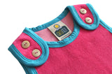 Bio Frotte Träger Kleid RONJA Himbeer