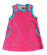 Bio Frotte Träger Kleid RONJA Himbeer