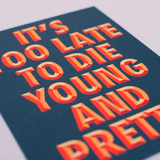 Postkarte It`s too late...