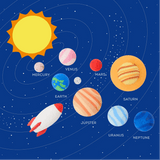 Legami Radiergummi Set Solar System PLANETS