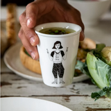 Illustrierter Keramik Becher YES YOU CAN