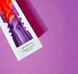 Dip Dye Swirl Kerzen AMAZING LAVENDER 3 Stück